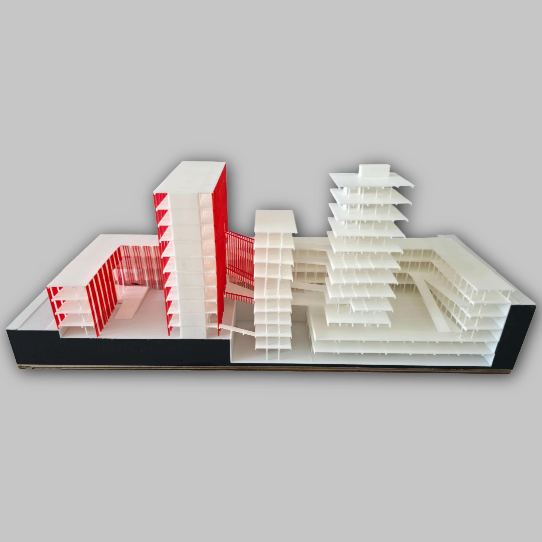 Maqueta Seccional y Volumétrica (Taller de Arquitectura)