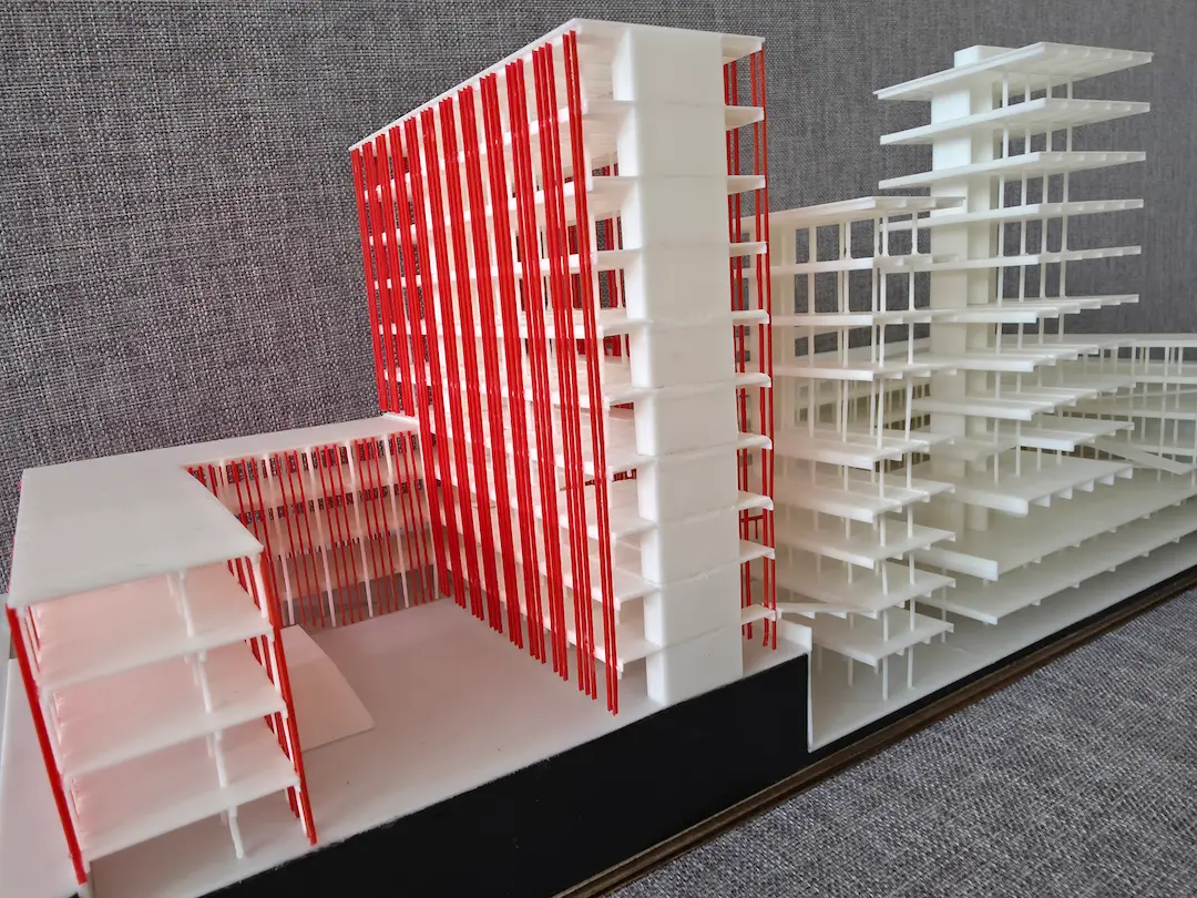 Maqueta Seccional y Volumétrica (Taller de Arquitectura) - Detalle